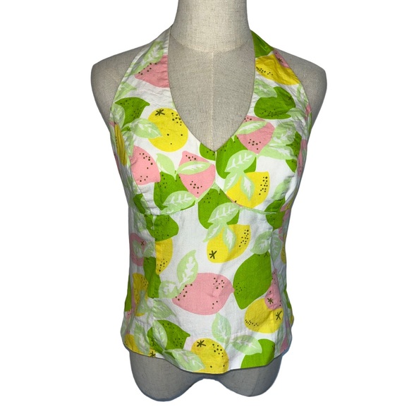 Believing The Lies Halter Top Lemon